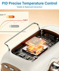 PID precise temperature control system for Compact Espresso Maker With 20 Bar Pressure And Built In Milk Frother.