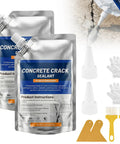 Concrete Crack Filler That Self Leveling And Waterproof Sealant For Driveways, Patios, Sidewalks, Indoors And Outdoors, High Elasticity And Quick Drying, No Mess Easy Fix For Cracks, 2 Pack with accessories.