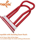 Red Roof Eaves Seam Bender And Drip Edge Folding Tool for 90 to 180 Degree metal roof edge hemming and standing seam roofs