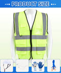 All In One XL PPE Safety Kit With Glasses Earplugs Hard Hat Nitrile Gloves And Reflective Vest for construction site use