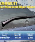 Subaru Forester Windshield Wiper Blades Set 26 17 14 Inch Top Lock OEM Replacement For 2019 2024 Models rear wiper in rain