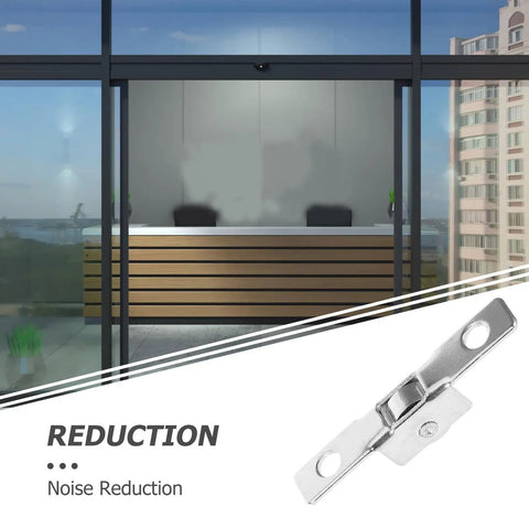 Top Shelf Sliding Door Window Pulley Roller With 10mm Metal Replacement Wheel Kit For Patio And Closet Doors Snap Easy Install Super Smooth Glide No Binding Or Grinding Just Snag This Built Solid Hardware Fix shown in modern office setting with sliding door.