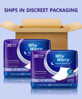 Heavy Duty Overnight Incontinence Bed Pads For Adults, 30 x 36 inches, 35 count pack with non-slip backing in discreet packaging.