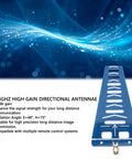 2.4GHz High Gain Directional Antenna with 13dBi beam narrow 48 degrees by 75 degrees for drone remote control system
