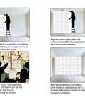 Instructions for Thick Premium Vinyl Wallpaper Roll With Peel And Stick Application For Easy Peasy DIY Makeovers, 48in by 40in.