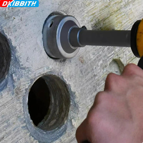 Heavy Duty 3 Inch Concrete Hole Saw Kit With 75mm Tungsten Steel Core Bit drilling through concrete wall