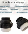 4 Pack 2 Inch Hi Temp Unions For Pool Pumps 2 MIP To 2 PVC Union Fittings Compatible With Whisperflo And Intelliflo Pumps High Temp Pool