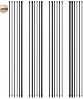 Portable 25 Piece 46 Inch Electric Fence Posts Kit With 75 Insulators shown in vertical arrangement