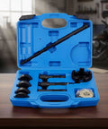 Heavy Duty Motorcycle Bearing Puller And Wheel Bearing Extractor Tool Kit With Multiple Adapters Plus Carbon Steel Hardware In Storage Case Fits Bikes And Scooters For Serious Mechanics compact blue case