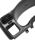 KUAFU dash radio trim bezel cover for 1998–2004 Chevy S10 Blazer/GMC Jimmy, single-DIN, black plastic panel