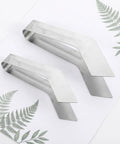Two Pack Plant Transplanting Tong Set Stainless Steel Tweezers Long Bent Tips For Seedlings Bonsai Care Reptile Feeding Garden Crafting 7 Inch And 9 Inch, stainless steel