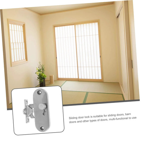 Sliding Barn Door Lock Privacy Latch With Screws Rust Resistant Outswing Door Security For Bathroom Garage Easy Install And Durable Construction