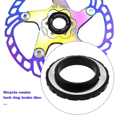 Two Pack Center Lock Locking Ring For Brake Disc Fits 15 To 20mm Thru Axle 44x26x8mm Aluminum Alloy Bike Hub Center Lock