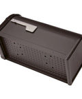 Top view of Heavy Duty Decorative Steel Post Mounted Mail Box For Outside With Magnetic Latch Rubbed Bronze Finish Weather Resistant durable