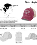 What A Long Strange Trip It's Been Humor Dope Women's Low Profile Trucker Cap size guide