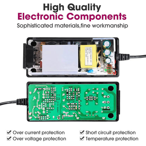 24V LED Power Supply 60W UL Listed AC to DC Converter internal electronic components and circuit board details