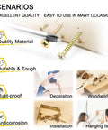 DIY Ready Wood Screws Kit 270 Pc Set With Anchors 8 Sizes Flat Head Phillips Drywall Screws Zinc Plated Yellow High Hardness Carbon Steel Handy Home Improvement Must Have For Any Project, screws for woodworking and hanging items