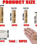 Hidden Brass Hinges With Magnets Set Kit, 80 Pieces For DIY Woodworking showing hinge sizes and magnets in hand