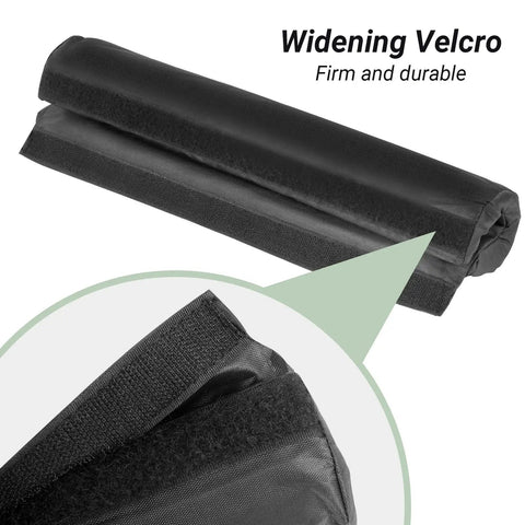 Footrest Cushion For Gravity Folding Recliners And Zero Gravity Chairs, Thick NBR Foam Pad showing widened Velcro attachment