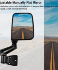 Passenger And Driver Side View Mirror Pair Replacement For Jeep Wrangler Manual Folding No Drilling Easy Install