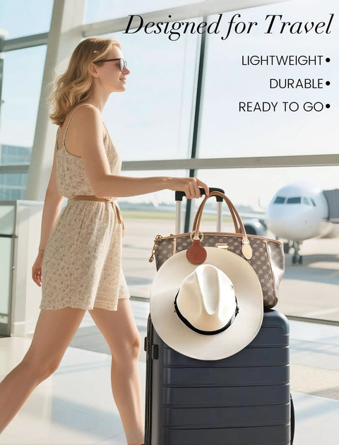 Magnetic Hat Clip For Travel On Bag Made From Genuine Leather With Strong N52 Magnet Keeps Your Hat Secure During Vacation And Commute