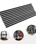 10 piece 1000mm T Slot Aluminum Extrusion For 3D Printer Parts And CNC DIY Black Anodized Linear Rail Frame in use with 3D printers.