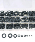 Heavy Duty Nylon Flat Washers Kit 580 Pcs With 9 Sizes M2 Through M12 Gasket Shims Round Fasteners Set For Screws And Bolts Perfect For DIY Projects Today, assorted sizes in case