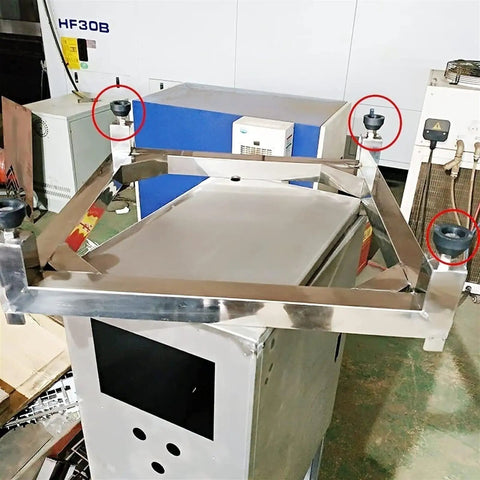 Adjustable Leveling Feet For Furniture And Machinery With Wide Heavy Base To Stop Wobble On Uneven Floors And Cut Vibration Height Adjustable 50mm To 200mm For Threaded Sockets In Offices And Home, on stainless machinery frame