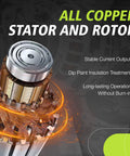All copper stator and rotor in alternator, showcasing stable output, insulation treatment, for Acura CSX and Honda models 2003-2011
