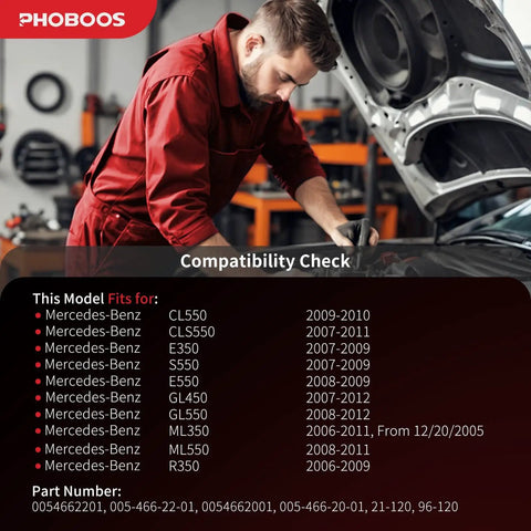 Mechanic checking compatibility for Power Steering Pump For Mercedes-Benz CL550 2009 2010 CLS550 2007 2011 E350 2007 2009
