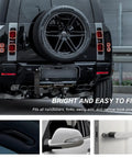Hella Durable JDM Tow Strap For Cars Dope Nylon Bumper Hook Belt With Steel Buckle Heavy Duty Trailer Towing Rope attached to rear bumper.
