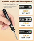 Furniture Repair Kit With Wax Melting Tool Display And Marker Pen For Wood Surfaces temperature settings