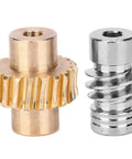 Beefy Bronze Gear Set With 10 To 1 Ratio, 4.7mm Axle for industrial robots, durable metal build, precision gear mesh, high torque