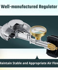 Three Feet Propane Regulator Hose With Tank Gauge For Universal Gas Grill Regulator And Hose QCC1 Type 1 Connection Cutaway