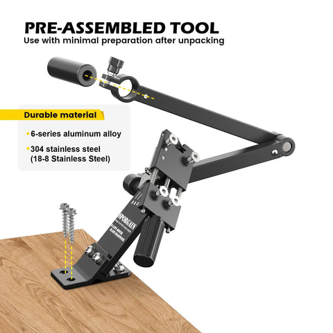 Solid Lawn Mower Blade Sharpener Jig With Adjustable 15 To 45 Degree Angles For Straight Mulching And High Lift Blades Fits All Standard Widths Keeps Your Push Mower Running Sweet And Cuts Grass Like Butter All Year Round