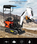 Compact Hydraulic Digger For Trenching And Pipe Installations, Handy Workhorse Mini Excavator with attachments on site