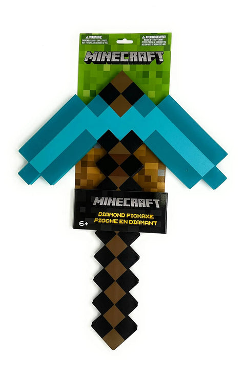 Minecraft Diamond Pickaxe Foam Prop 46cm EVA Foam Dope Replica Officially Licensed in packaging