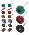 Dual Layer Abrasive Flap Wheels 50 Piece Drill Sander Attachment for Steel Ceramics and Glass assortment of colors