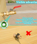 Brass Garden Hose Shut Off Valve Full Flow With Three Quarter Inch GHT Full Port Ball Valve installed, showing water flow.