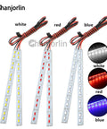 24 LED Aluminum RC Car Chassis Light Strip For 1 8th 1 10th 1 16th Scale Trucks And Buggies, 5V To 8.45V, red, blue, white