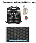 Hydration Backpack Vest With Built In Water Reservoir Lightweight Running Pack showing breathable back system and airflow design.