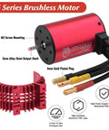Beast Mode 3660 Brushless Motor With 60A ESC Combo For One Tenth Scale RC Cars And Trucks, waterproof power system