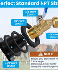 Diagram of Drain Plug Kit For Stock Tanks That Fit Rubbermaid 50 70 100 150 And 300 Gallon Models, Brass Hose Faucet Connector