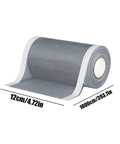 DIY Window Screen Repair Tape Waterproof Mesh Patch For Home Bedroom Living Room Bathroom Kitchen Dorm Office Garage And Patio Holes Easy Tear No-Brainer Repairs Cuttable Precise Mesh Repair For Quick Fixes, size 12cm x 1000cm roll