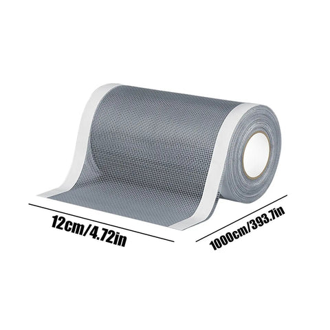 DIY Window Screen Repair Tape Waterproof Mesh Patch For Home Bedroom Living Room Bathroom Kitchen Dorm Office Garage And Patio Holes Easy Tear No-Brainer Repairs Cuttable Precise Mesh Repair For Quick Fixes, size 12cm x 1000cm roll