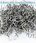 1000Pcs 0.8mm Wave Plastic Welder Staples Kit for thick plastic repairs DIY friendly easy fix pre cut ends for quick removal