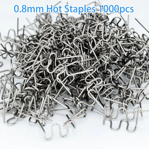 1000Pcs 0.8mm Wave Plastic Welder Staples Kit for thick plastic repairs DIY friendly easy fix pre cut ends for quick removal