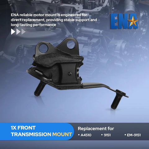 Front view of Six Piece Drop In Engine And Transmission Mount Set For Honda Accord 2003 2004 2005 2006 2007 2.4L Automatic Replacement Kit