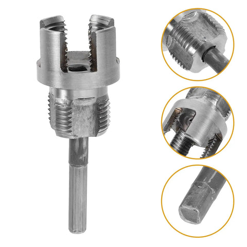 Heavy Duty Electric Drill Pipe Threader For Ppr Pipes Crafted From Durable Carbon Steel with detailed cutting edges.