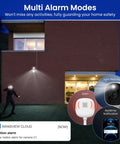 2K Indoor Outdoor Security Cameras at night with alarm features, motion alerts, and home safety notifications, 3 pack bundle displayed